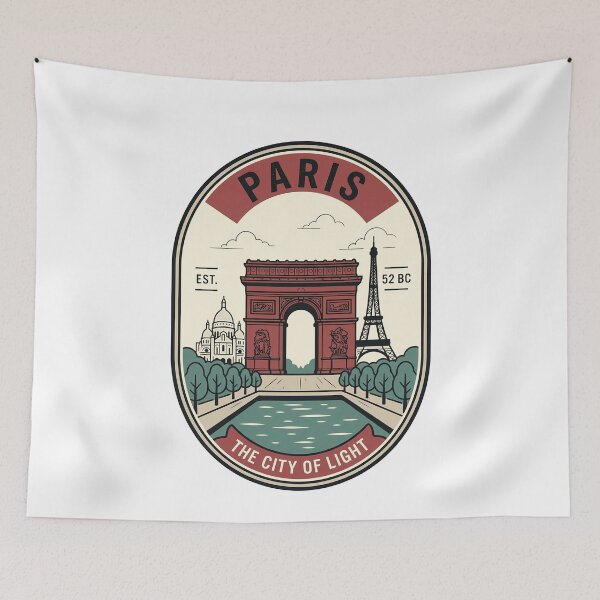 Item preview, Vintage Paris France Travel Badge City of Light designed and sold by k3rstman1.