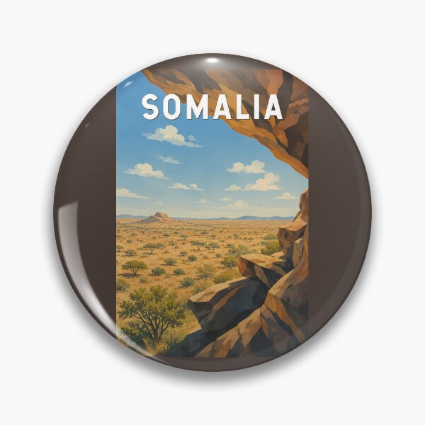 Artikelvorschau, Somalia Illustration Reisekunst Vintage entworfen und verkauft von KrisSidDesigns.