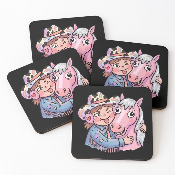 Item preview, Pink Equestrian Best Friends designed and sold by Emegan Print Art.