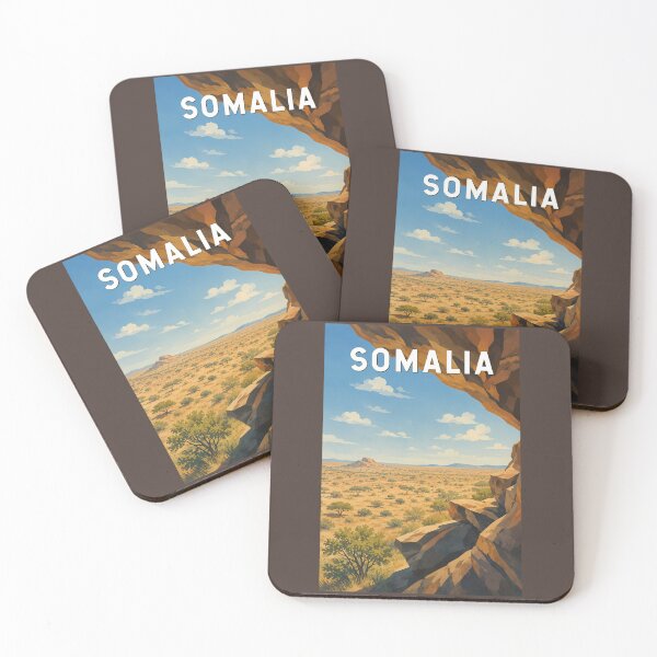 Item preview, Somalia Illustration Travel Art Vintage designed and sold by KrisSidDesigns.