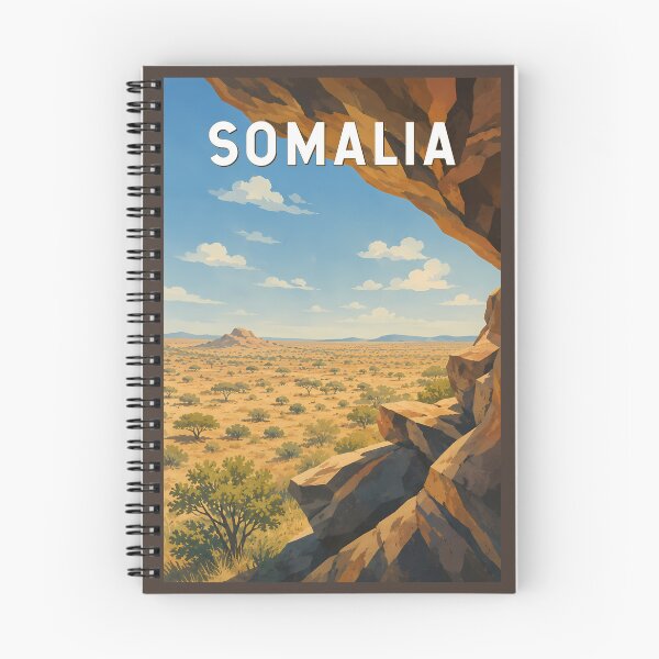 Item preview, Somalia Illustration Travel Art Vintage designed and sold by KrisSidDesigns.