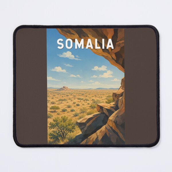 Item preview, Somalia Illustration Travel Art Vintage designed and sold by KrisSidDesigns.