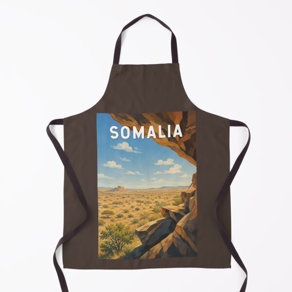 Item preview, Somalia Illustration Travel Art Vintage designed and sold by KrisSidDesigns.