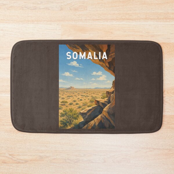 Item preview, Somalia Illustration Travel Art Vintage designed and sold by KrisSidDesigns.