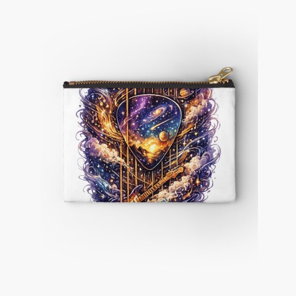 Item preview, Cosmic Guitar Pick Between Strings – Psychedelic Space Guitar Art T-Shirt Design designed and sold by XxZainStylexX.