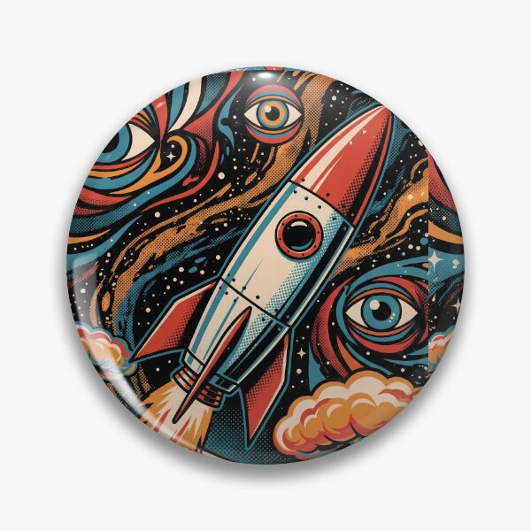 Item preview, Rocket Eyes Space Vibrancy Marine Life Ocean Exploration designed and sold by ART ATTACK ZONE.