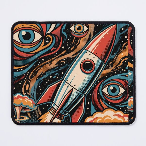 Item preview, Rocket Eyes Space Vibrancy Marine Life Ocean Exploration designed and sold by ART ATTACK ZONE.