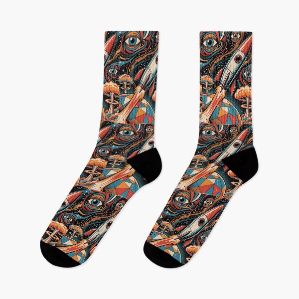 Item preview, Rocket Eyes Space Vibrancy Marine Life Ocean Exploration designed and sold by ART ATTACK ZONE.