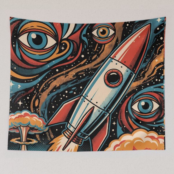 Item preview, Rocket Eyes Space Vibrancy Marine Life Ocean Exploration designed and sold by ART ATTACK ZONE.
