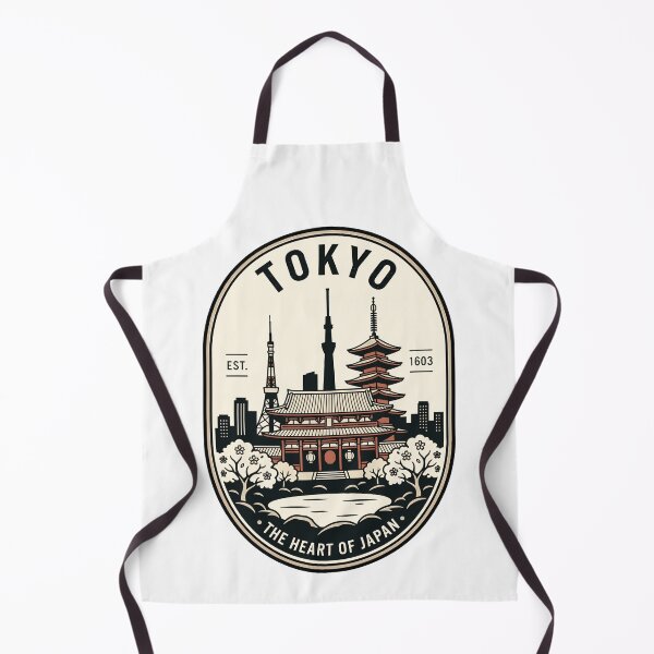 Item preview, Vintage Tokyo Japan Skyline Pagoda Travel Badge designed and sold by k3rstman1.