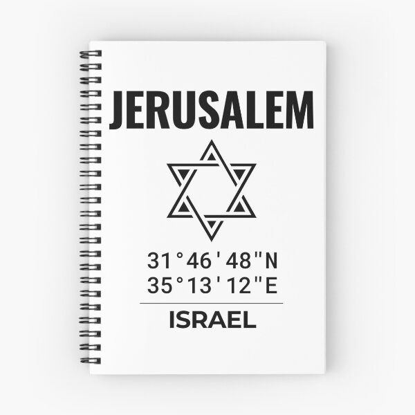 Item preview, Jerusalem Coordinates Israel Design designed and sold by crouchingpixel.