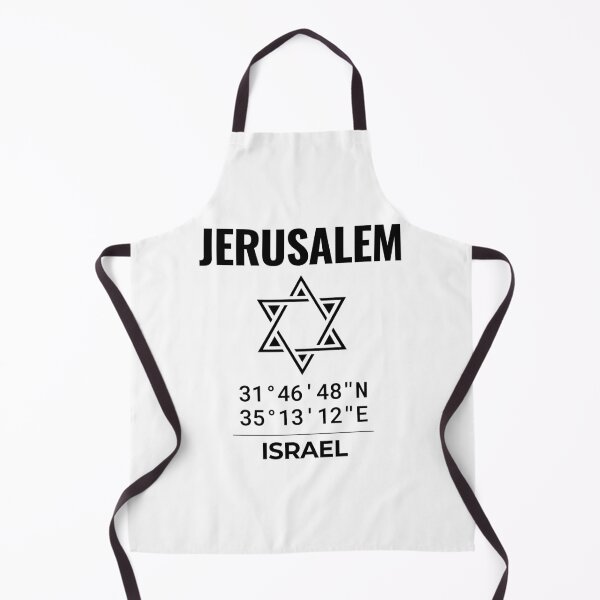 Item preview, Jerusalem Coordinates Israel Design designed and sold by crouchingpixel.