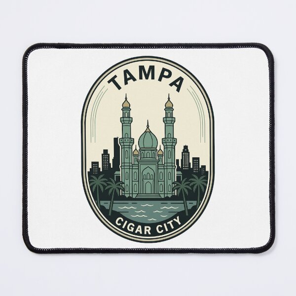 Item preview, Vintage Tampa Florida Cigar City Skyline Badge designed and sold by k3rstman1.