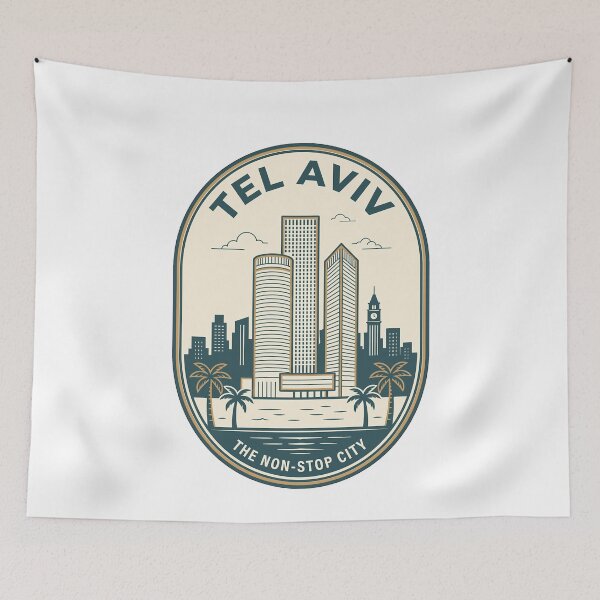 Item preview, Vintage Tel Aviv Skyline Non Stop City designed and sold by k3rstman1.