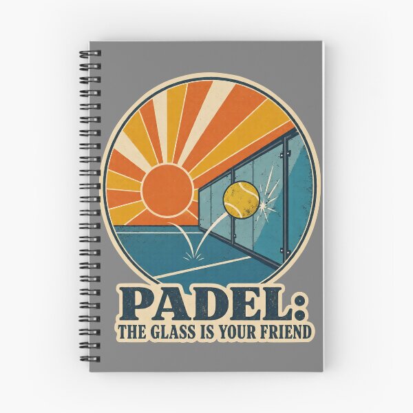 Item preview, Funny Padel Quote - padel the glass is your friend- Retro Vintage Padel Art designed and sold by BelievingCreate.