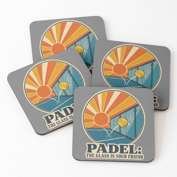 Item preview, Funny Padel Quote - padel the glass is your friend- Retro Vintage Padel Art designed and sold by BelievingCreates.