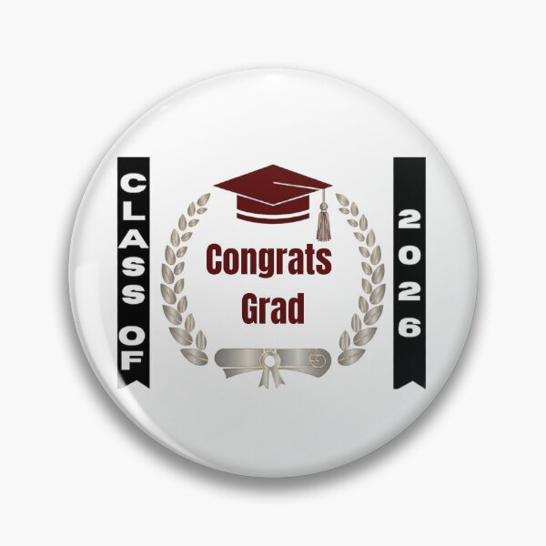 Item preview, Class of 2026 Congrats Grad Graduation Cap and Laurel Design designed and sold by NeelusShop.