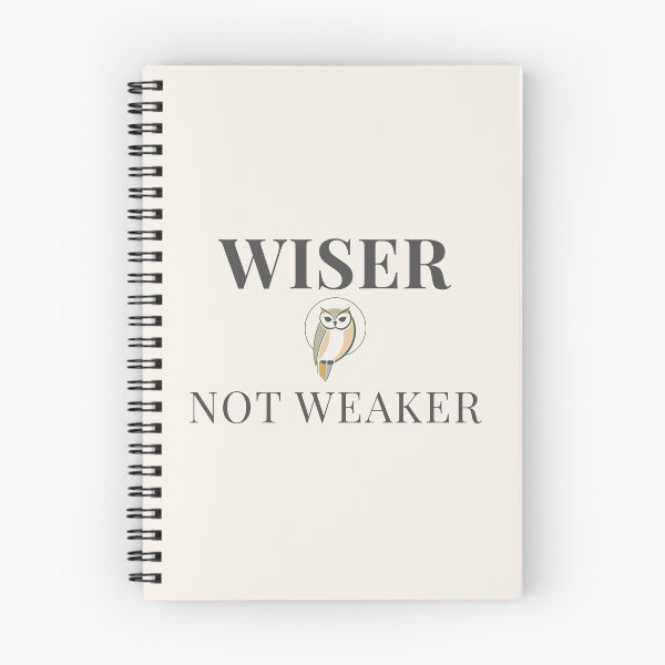 Item preview, Wiser Not Weaker – Positive Aging Quote Minimalist Design designed and sold by AmoebaPress.