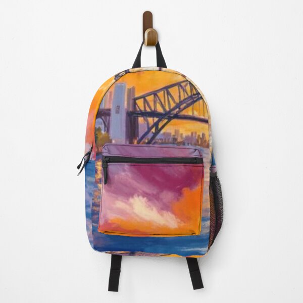 Item preview, beautiful sunset Sydney Harbour Bridge oil painting designed and sold by cloudzer0000.