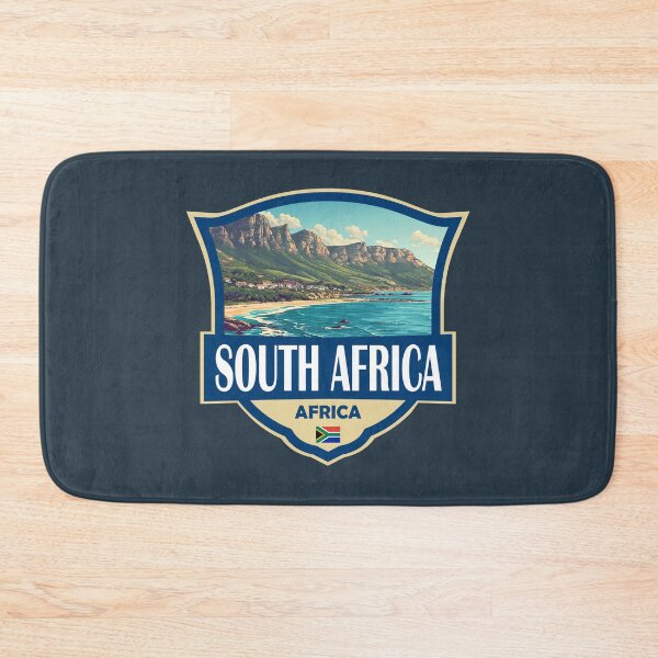 Item preview, South Africa Illustration Retro Badge designed and sold by KrisSidDesigns.