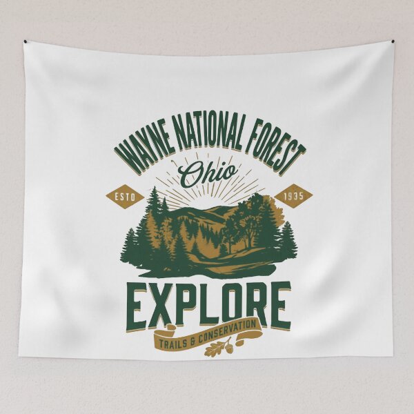 Item preview, Wayne National Forest Ohio Explore Trails & Conservation Est 1934 Outdoor Adventure Hiking Nature Travel designed and sold by Simsimah26Parks.