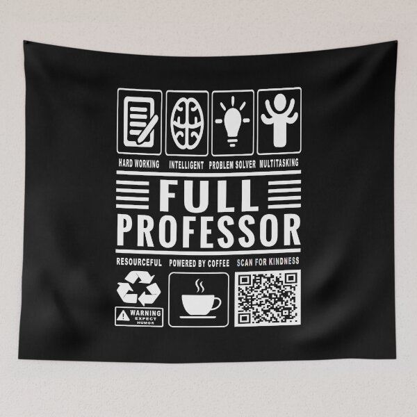 Item preview, Funny Full Professor Job Description Icons QR Code designed and sold by MerchMaxxing.