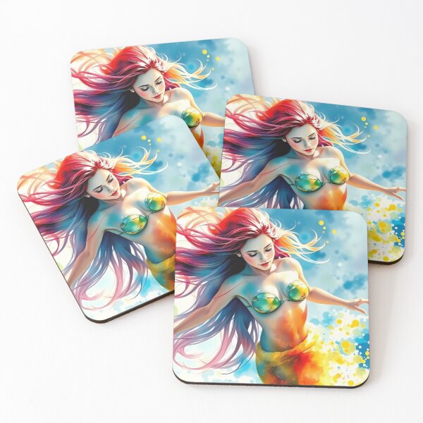 Item preview, Colorful Mermaid in Motion designed and sold by cuprum.