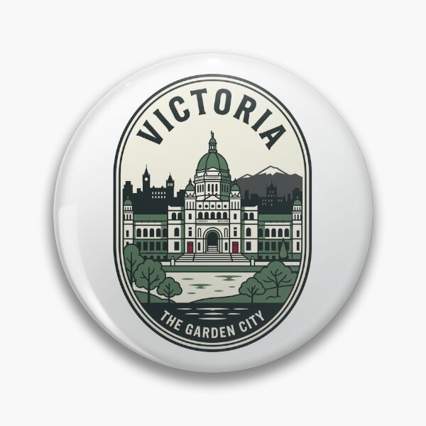 Item preview, Vintage Victoria BC Canada Garden City Badge designed and sold by k3rstman1.