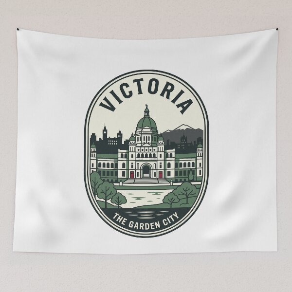 Item preview, Vintage Victoria BC Canada Garden City Badge designed and sold by k3rstman1.