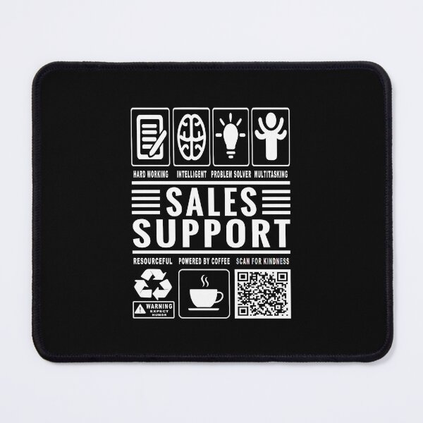 Item preview, Funny Sales Support Job Description Icons QR Code designed and sold by MerchMaxxing.