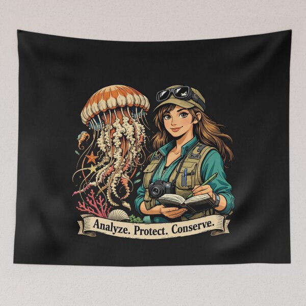 Item preview, Analyze Protect Conserve Marine Biologist designed and sold by Tsugraf Designs.