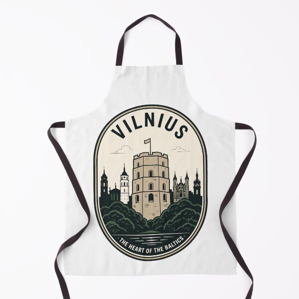 Item preview, Vilnius Lithuania Gediminas Tower Vintage Travel Emblem designed and sold by k3rstman1.