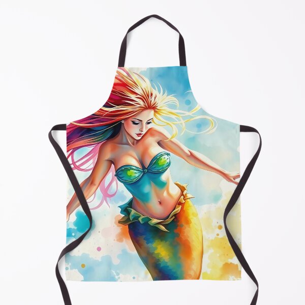 Item preview, Vibrant Mermaid in Watercolor Style designed and sold by cuprum.