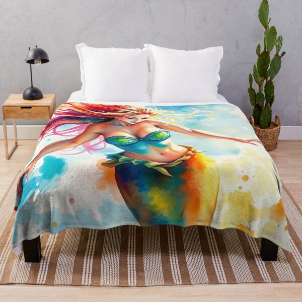 Item preview, Vibrant Mermaid in Watercolor Style designed and sold by cuprum.