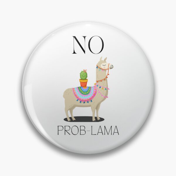 Item preview, No Prob-Lama Funny Logo designed and sold by logowannawear.