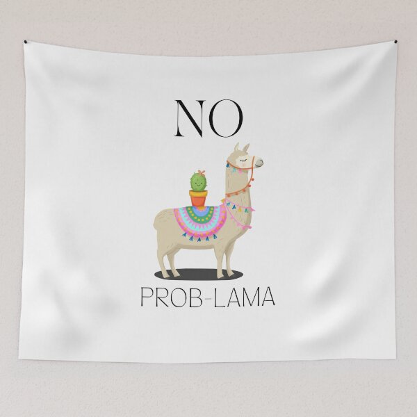 Item preview, No Prob-Lama Funny Logo designed and sold by logowannawear.