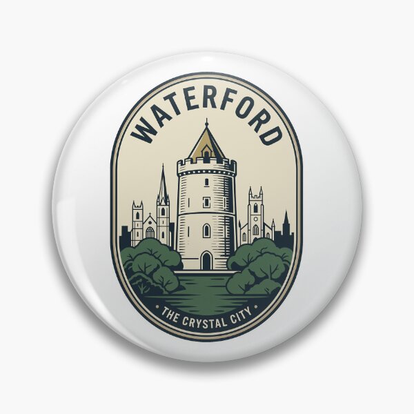 Item preview, Waterford Ireland Reginald's Tower Vintage Badge designed and sold by k3rstman1.