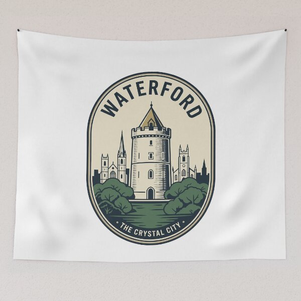 Item preview, Waterford Ireland Reginald's Tower Vintage Badge designed and sold by k3rstman1.