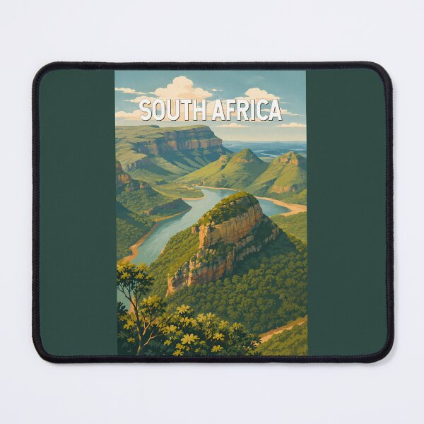 Item preview, South Africa Illustration Travel Art Vintage designed and sold by KrisSidDesigns.