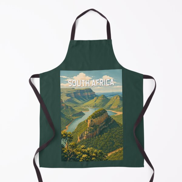 Item preview, South Africa Illustration Travel Art Vintage designed and sold by KrisSidDesigns.