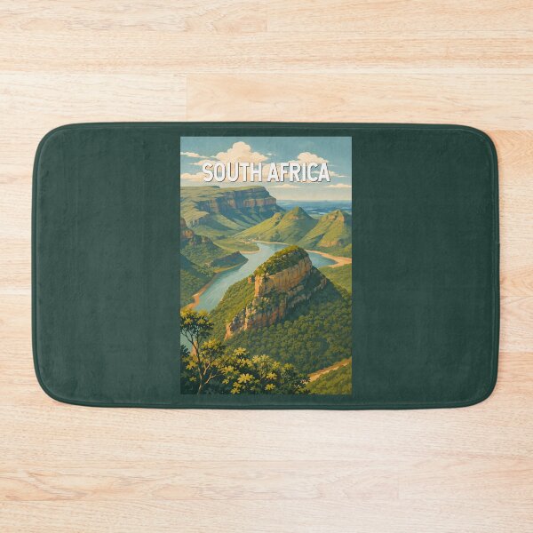 Item preview, South Africa Illustration Travel Art Vintage designed and sold by KrisSidDesigns.