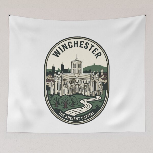 Item preview, Winchester Cathedral Ancient Capital Vintage Badge designed and sold by k3rstman1.