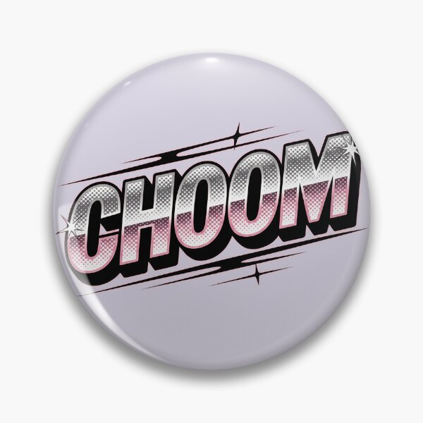 Item preview, Choom Retro Chrome Typography Kpop Street Aesthetic designed and sold by Meivelle.