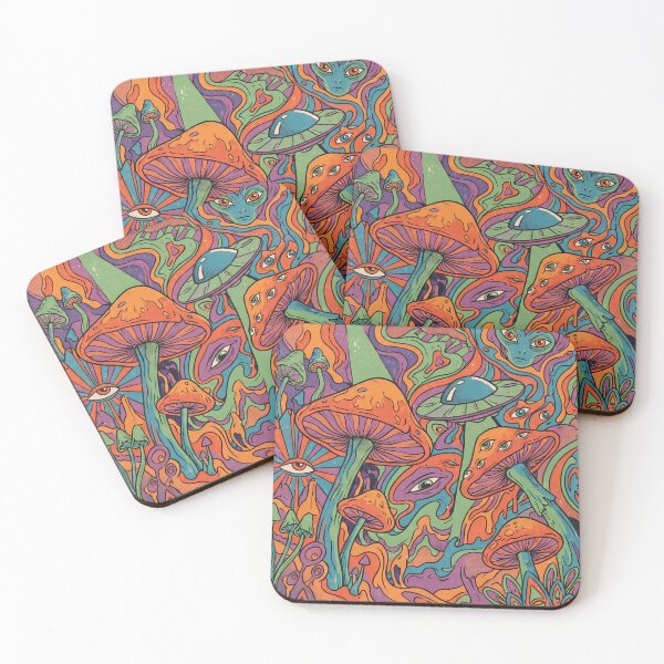 Item preview, Mushrooms Aliens Scenes Vibrancy Marine Life Ocean Exploration designed and sold by ART ATTACK ZONE.