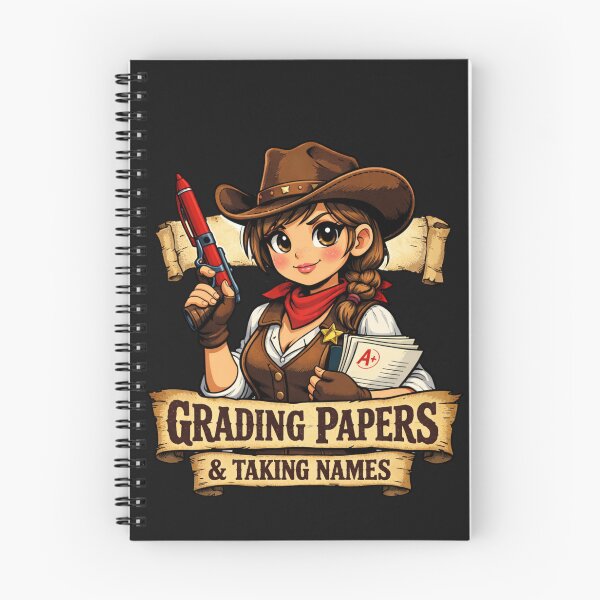 Item preview, Grading Papers & Taking Names Teacher Cowgirl designed and sold by Tsugraf Designs.
