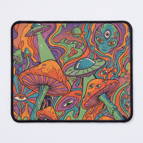 Item preview, Mushrooms Aliens Scenes Vibrancy Marine Life Ocean Exploration designed and sold by ART ATTACK ZONE.