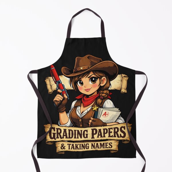 Item preview, Grading Papers & Taking Names Teacher Cowgirl designed and sold by Tsugraf Designs.