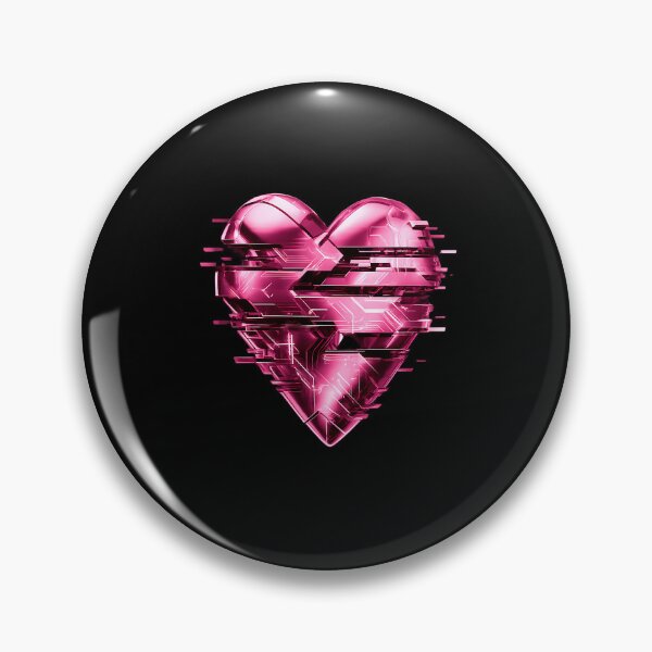 Item preview, Cyber Pink Heart Glitch Tech designed and sold by ckristeenwdop.