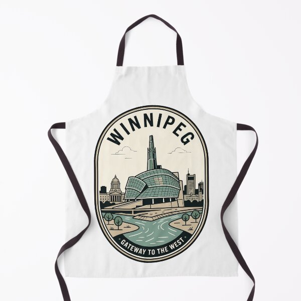 Item preview, Winnipeg Manitoba Canada Vintage Travel Badge Skyline designed and sold by k3rstman1.