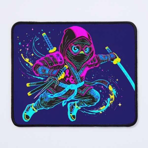 Item preview, Neon Ninja Stickers – Glow Art Designs designed and sold by Cyber-ART-Studio.